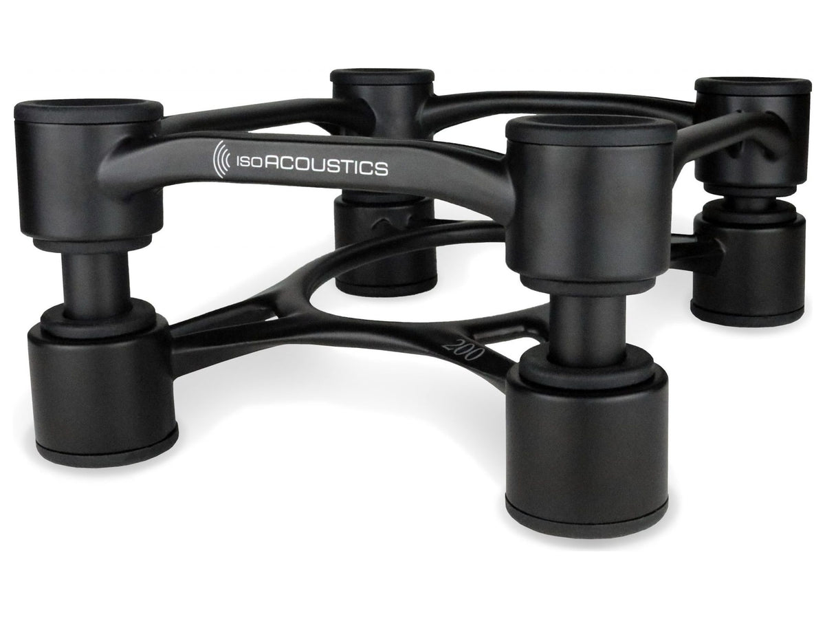 IsoAcoustics Aperta — Aperta 200 nero, vista di tre quarti