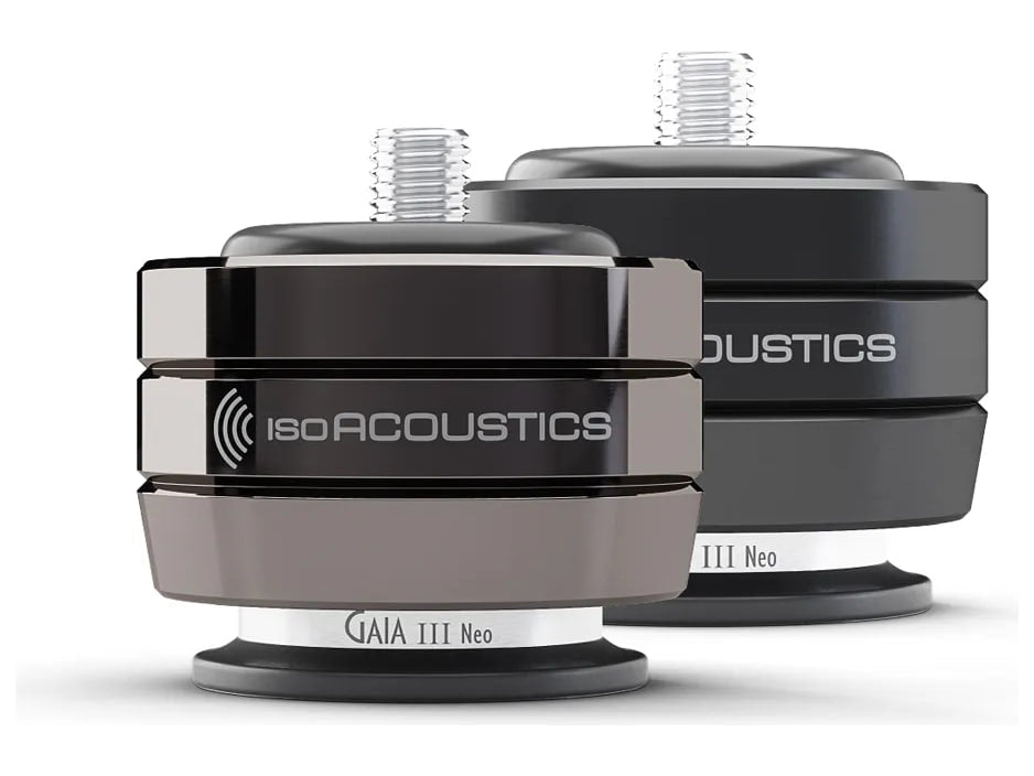 IsoAcoustics Gaia Neo — Gaia III Neo nelle finiture Dark chrome e Black
