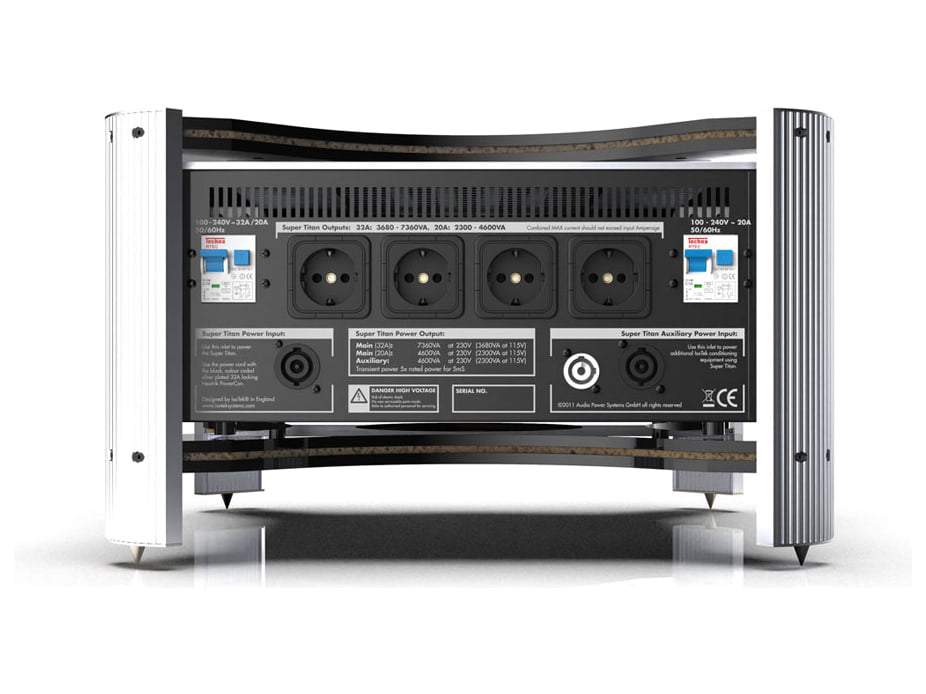 IsoTek EVO3 Super Titan, vista posteriore