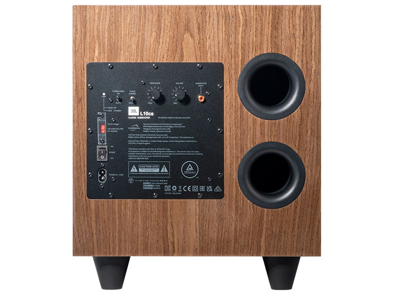 JBL L10CS, Vista posteriore Finitura Noce