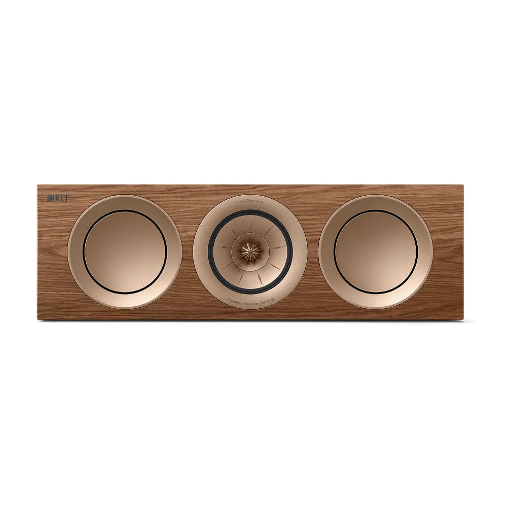 KEF R2 Meta, Vista frontale 2 Finitura Noce