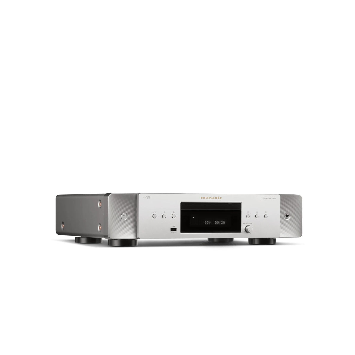 Marantz CD70 — Vista laterale finitura silver