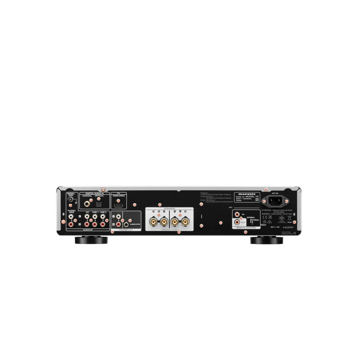 Marantz MODEL 70 — Vista laterale finitura silver