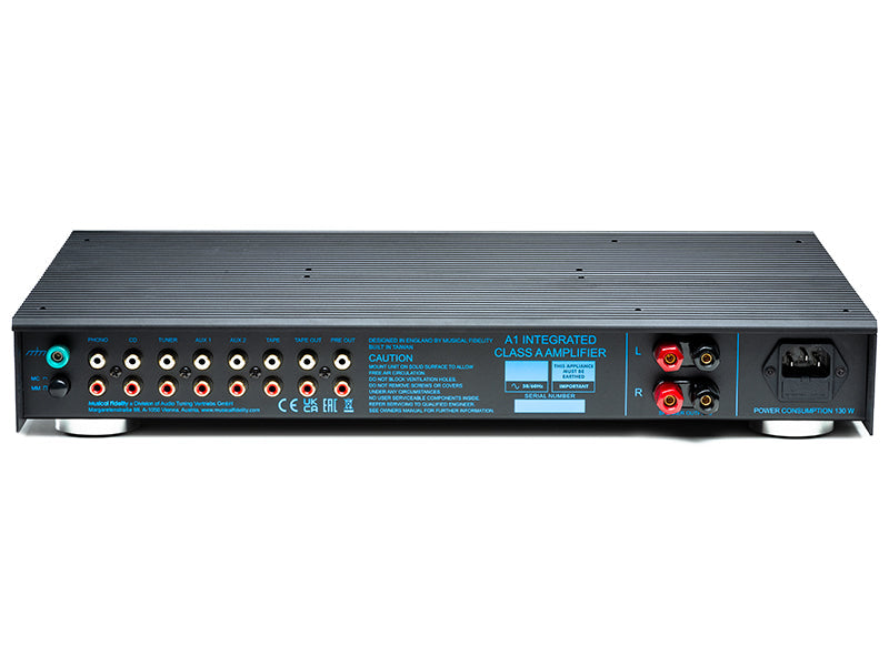 Musical Fidelity A1 — Vista posteriore