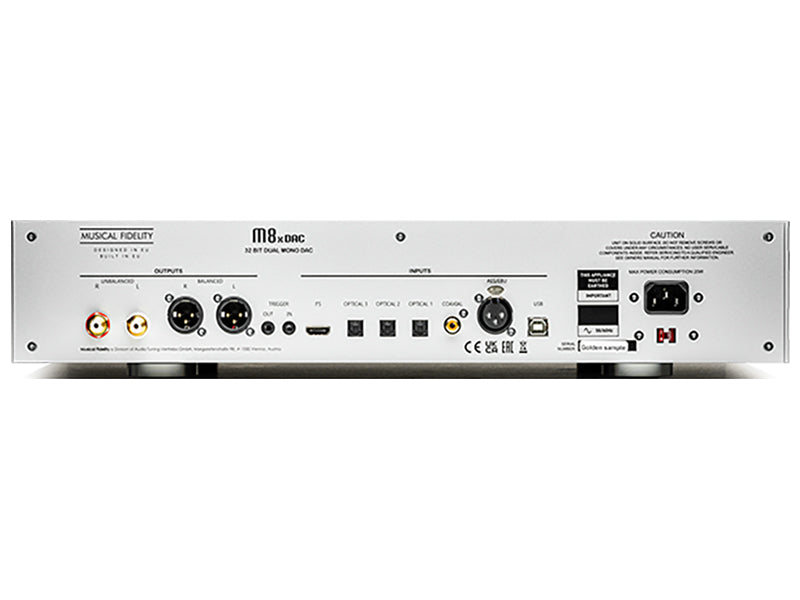 Musical Fidelity M8x DAC — Vista posteriore