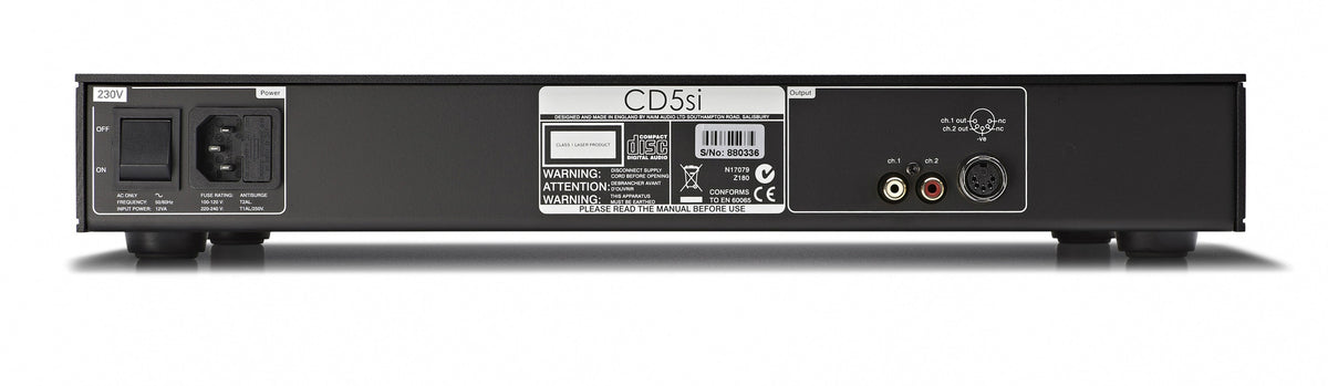 Naim CD5si — Vista posteriore