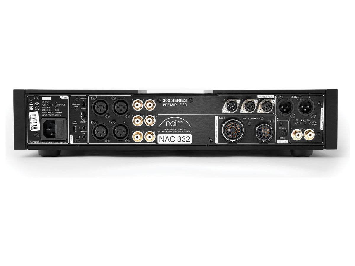 Naim NAC 332 — Vista posteriore