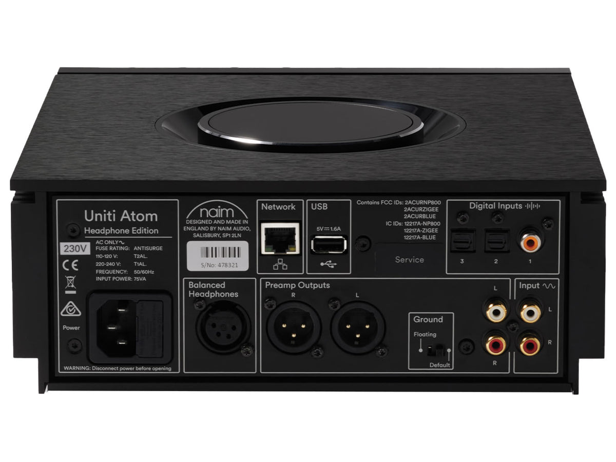 Naim Uniti Atom Headphone Edition — Vista posteriore
