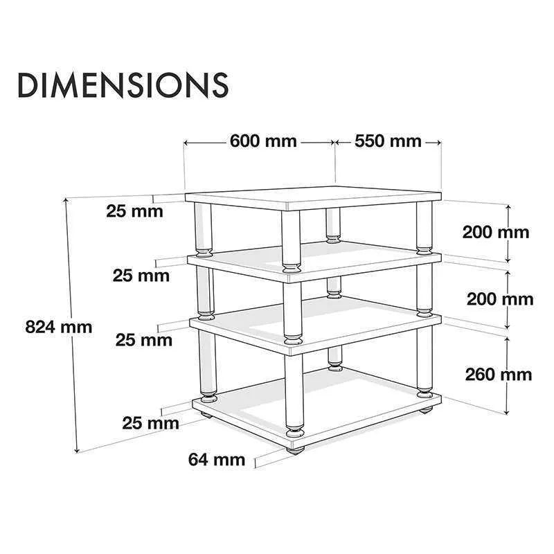 Norstone Stabbl Bamboo, disegno tecnico