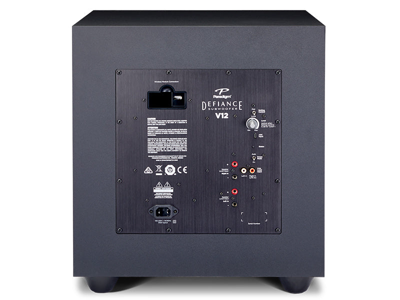 Paradigm Defiance V12, vista posteriore