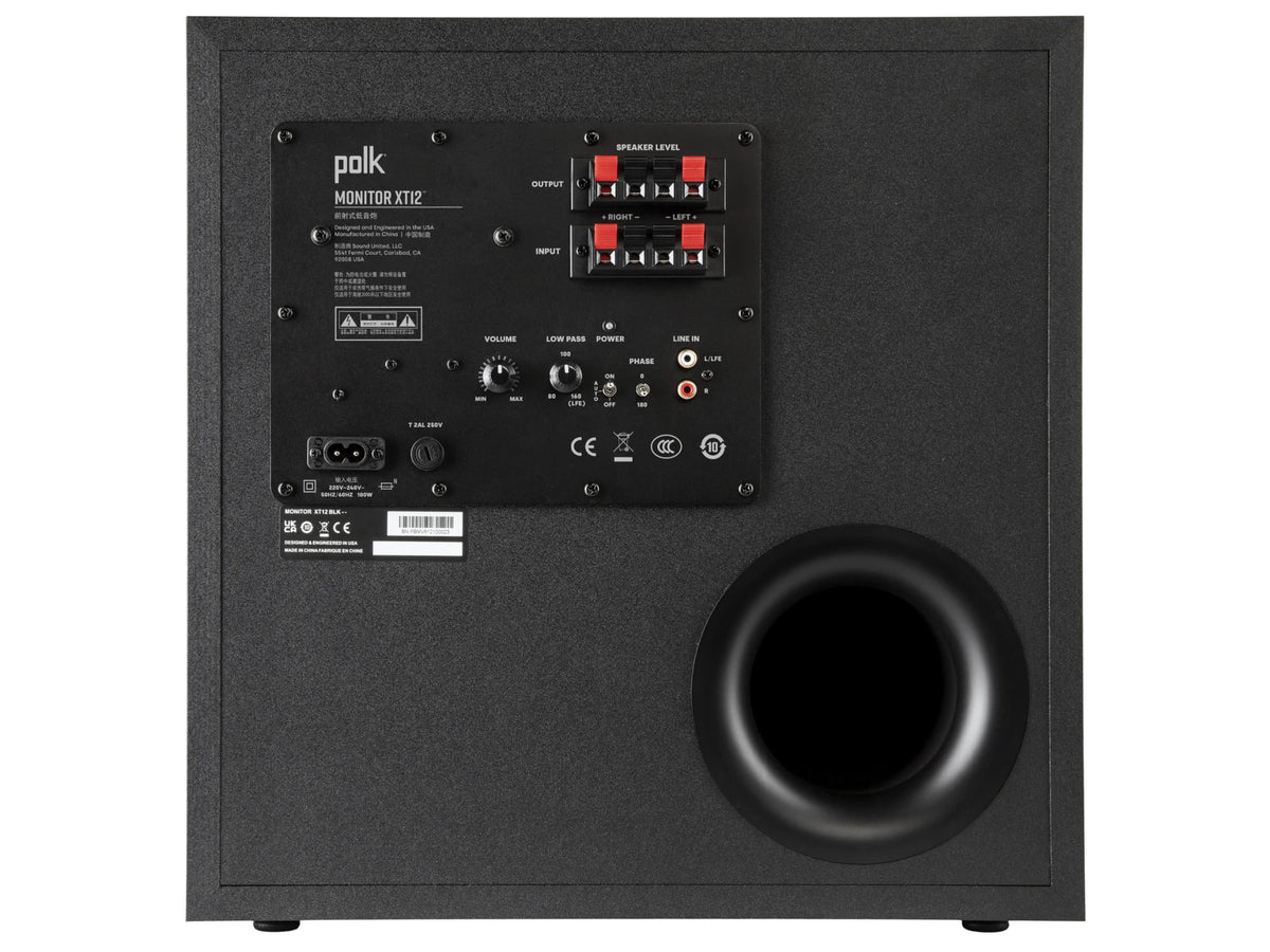 Polk Audio MXT 12 — Vista posteriore