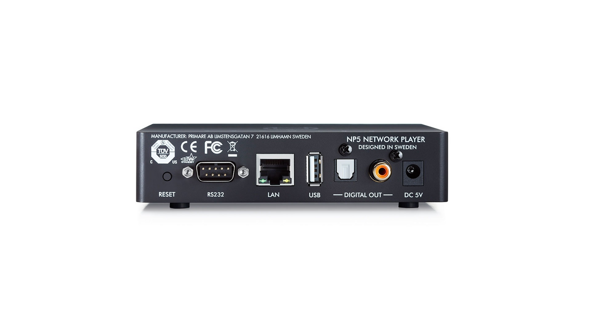 Primare NP5 Prisma MkII — Vista posteriore