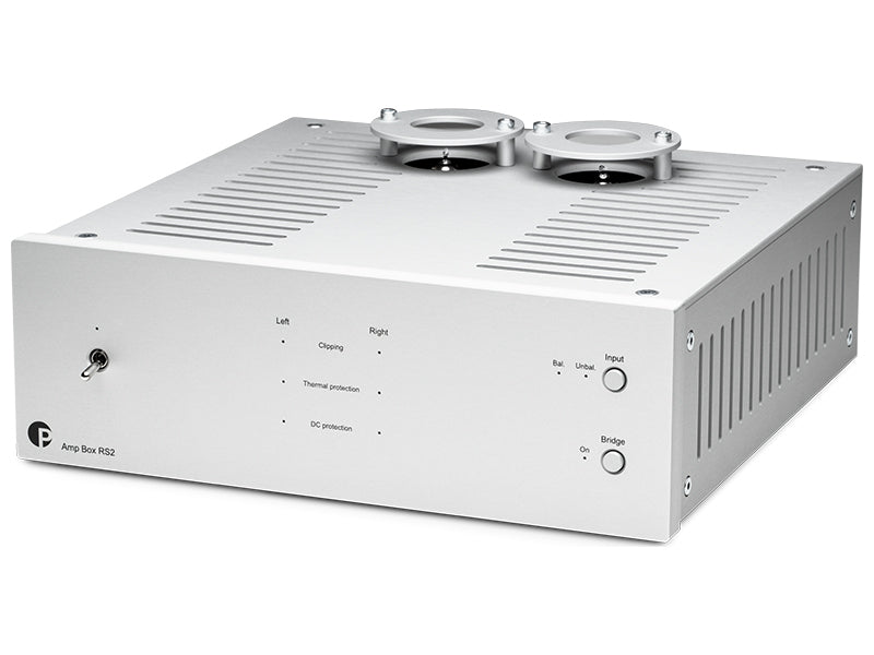 Pro-Ject Amp Box RS2, Vista frontale 2 Finitura Silver