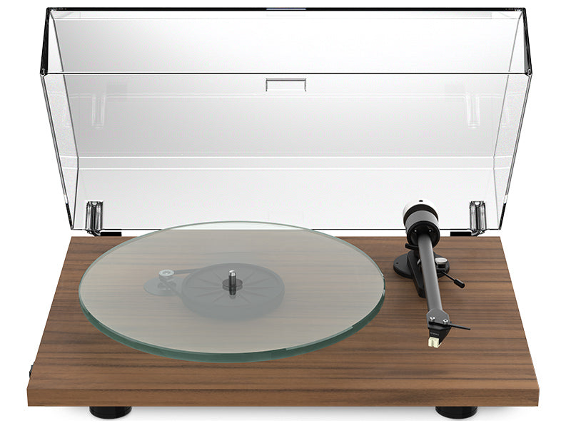 Pro-Ject T2 W, Vista frontale 2 Finitura Noce