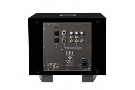 REL Carbon Special Black Label, vista posteriore
