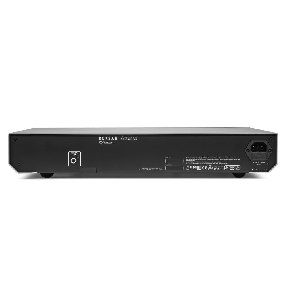 Roksan Attessa CD Transport, pannello posteriore con le uscite digitali