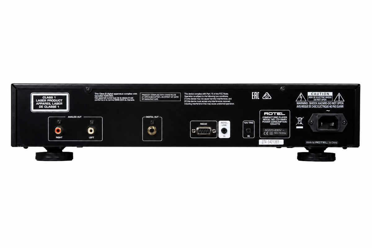 Rotel CD-14 MKII — Vista posteriore