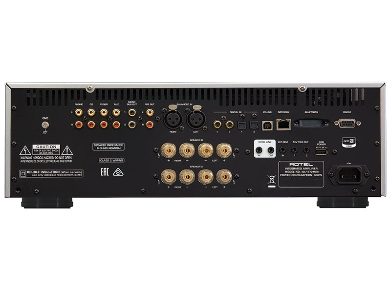 Rotel RA-1572 MKII — Vista posteriore