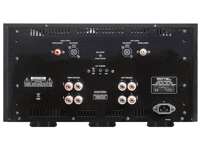 Rotel RB-1590 — Vista posteriore