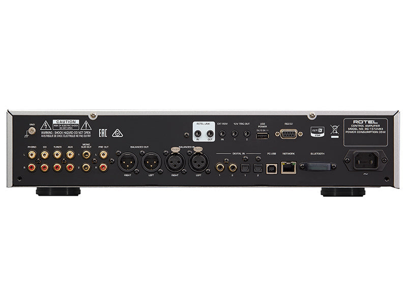 Rotel RC-1572 MKII — Vista posteriore
