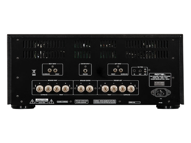 Rotel RMB-1555 — Vista posteriore