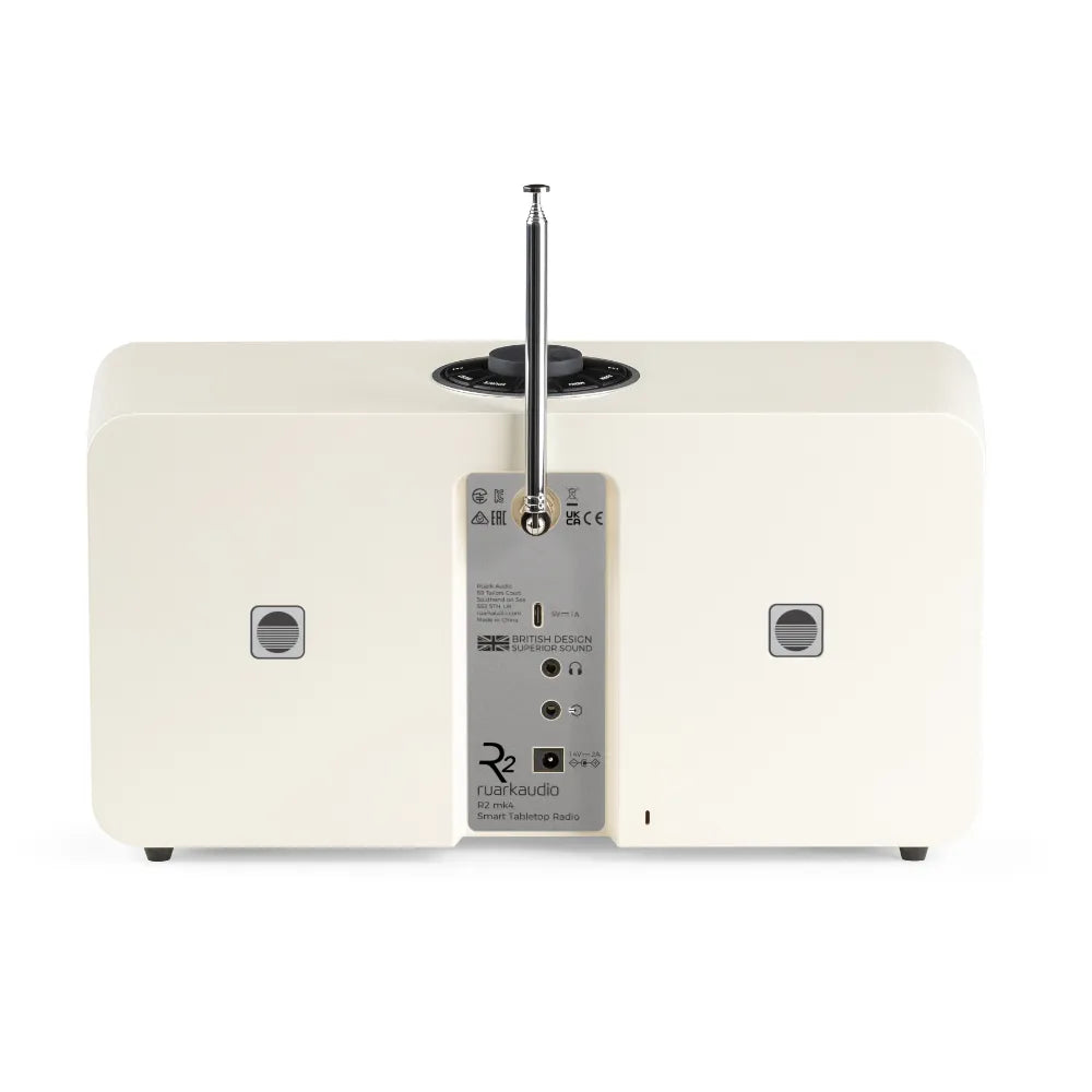 Ruark R2, Vista posteriore Finitura Panna