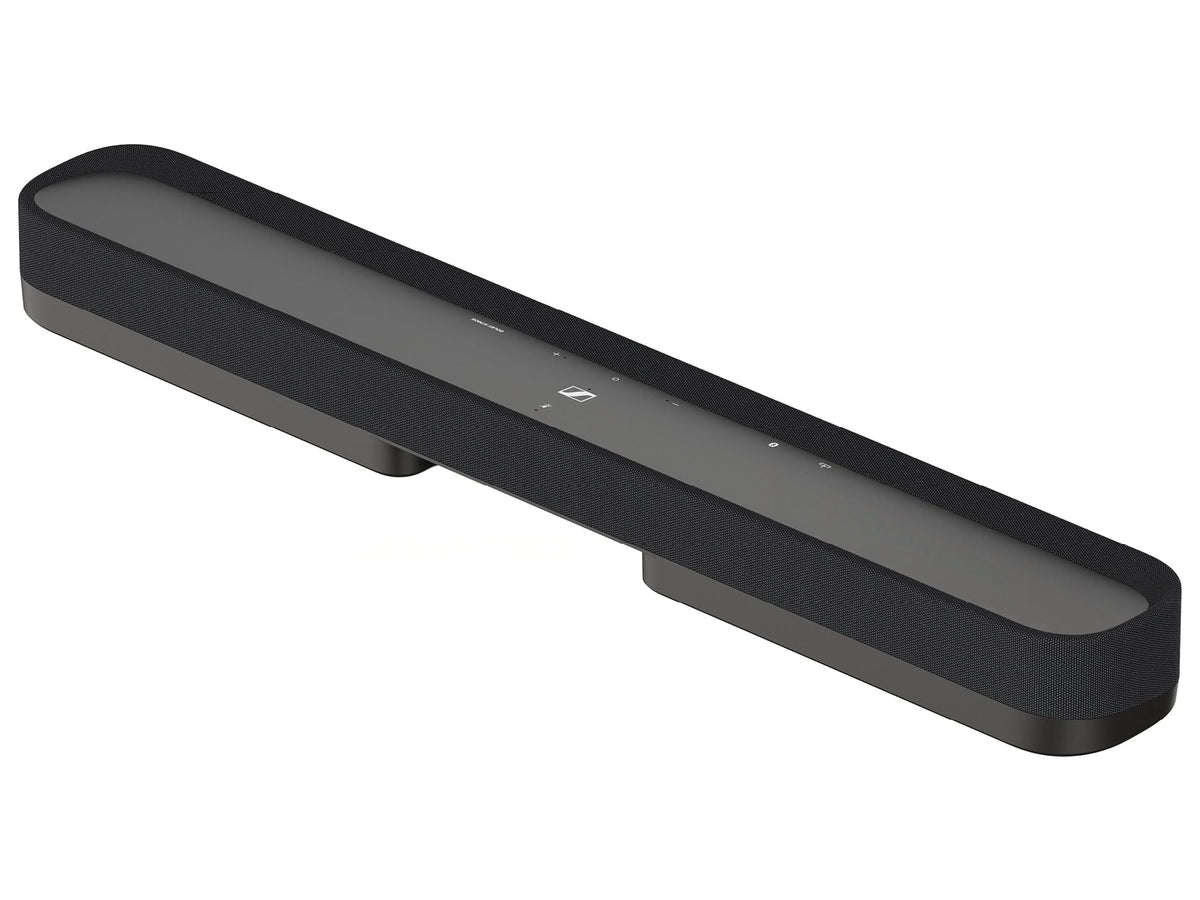 Sennheiser AMBEO Soundbar Mini, vista di tre quarti