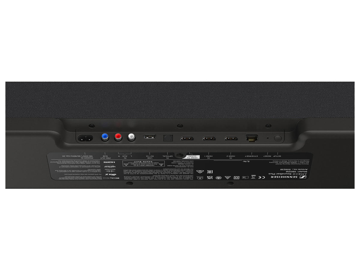 Sennheiser AMBEO Soundbar Plus, vista posteriore