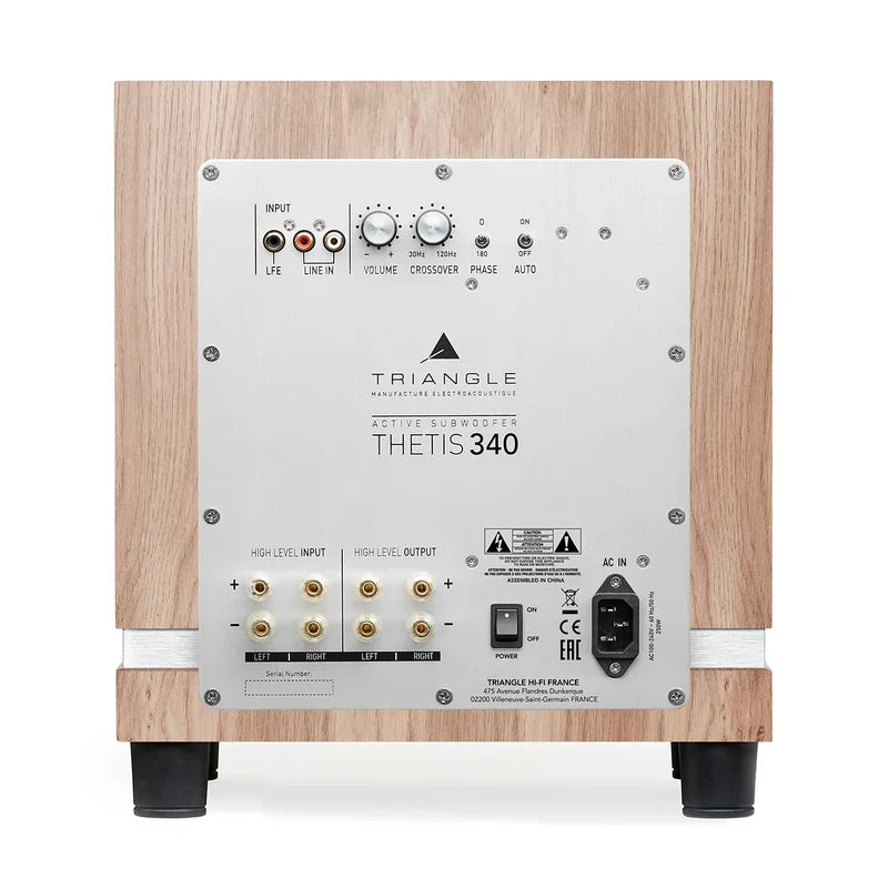 Triangle THETIS 340 — Vista posteriore finitura quercia