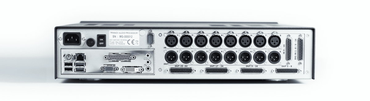 Trinnov Altitude 48-EXT, vista posteriore