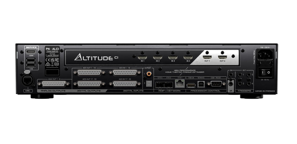Trinnov Altitude ALCI, vista posteriore