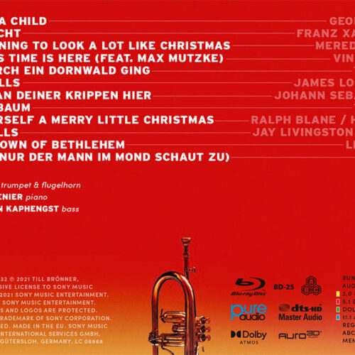 Till Brönner – Christmas | CD + Blu-ray Dolby Atmos, vista posteriore