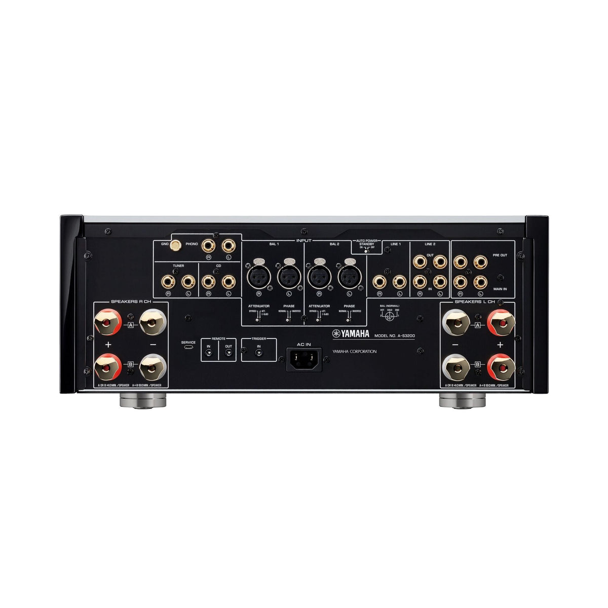 Yamaha A-S3200 — Vista posteriore