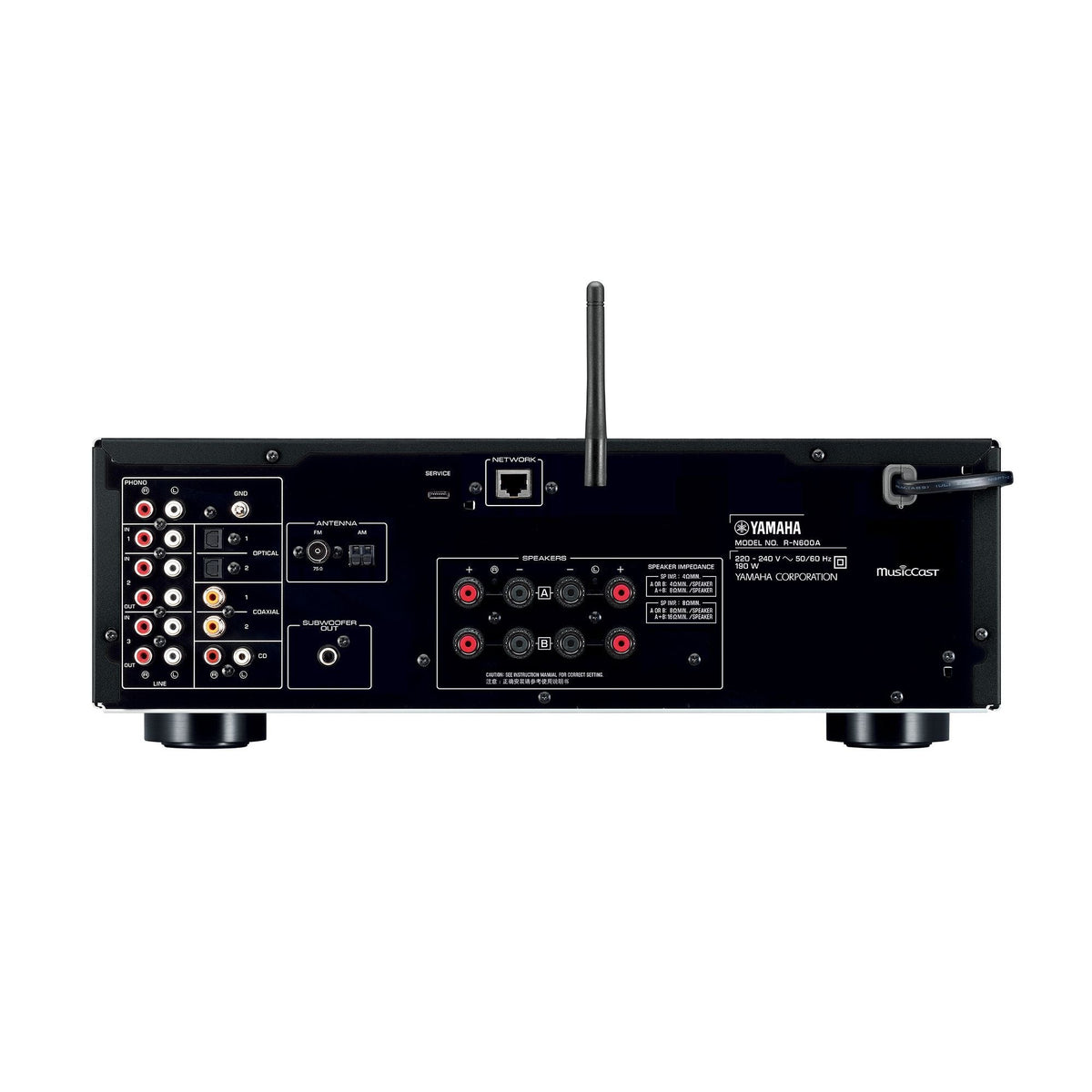 Yamaha RN600A — Vista posteriore